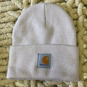 Light pink Carhartt beanie